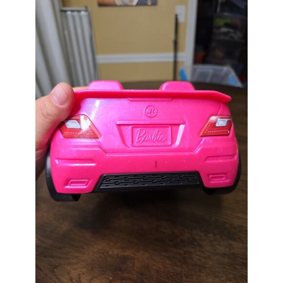 Mattel Barbie Pink Glitter Glam Convertible Car DVX59 2 Seater Push Vehicle 2016 - Picture 9 of 16